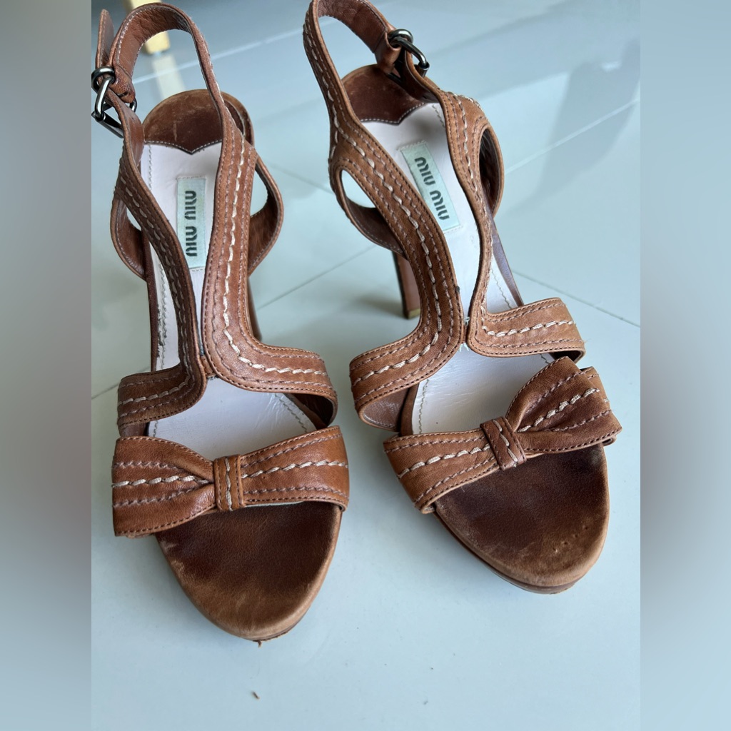 Authentic Miu Miu Sandals Size 39